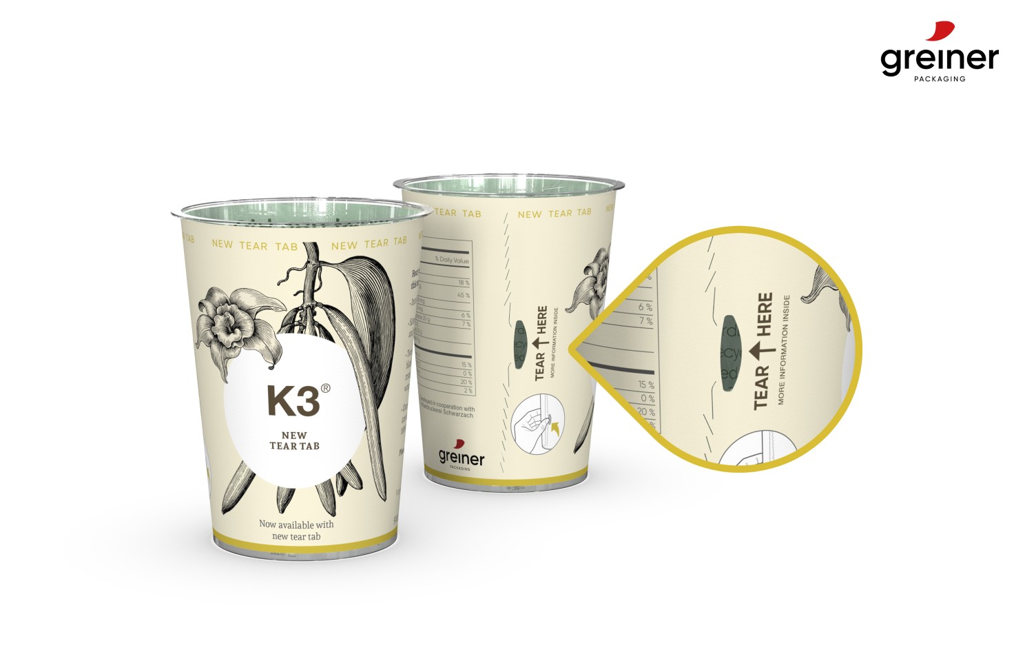 انقلابی پایدار در بسته‌بندی: لیوان K3® Greiner Packaging