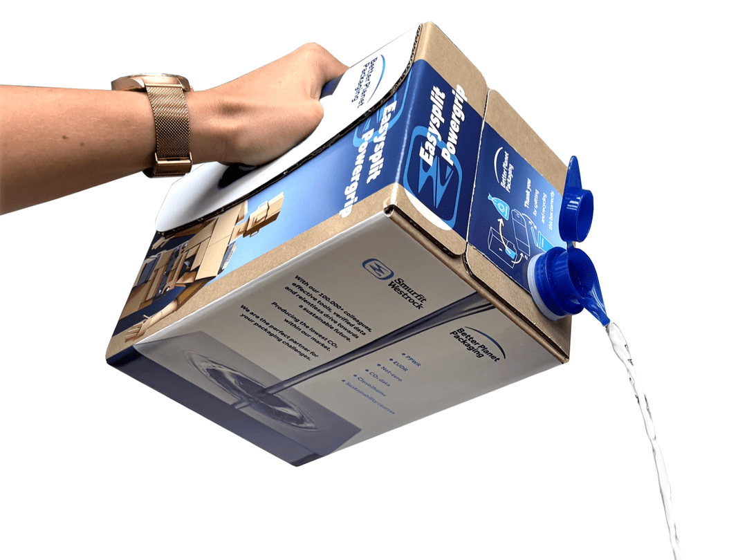 راهکار Bag-in-Box به‌عنوان جایگزینی برای بطری‌ها و گالن‌های HDPE توسط Smurfit Westrock