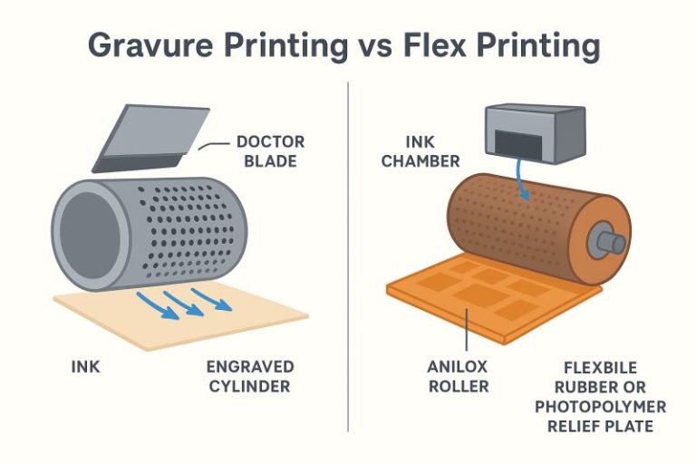 مقایسه چاپ گراور با فلکسوگرافی