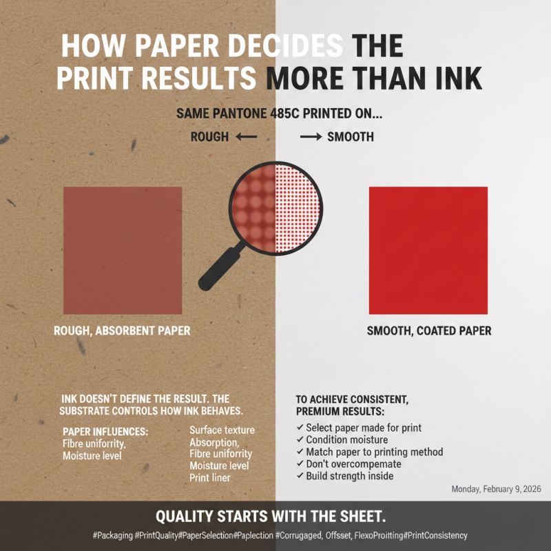 چرا كاغذ بيشتر از مرکب نتيجه چاپ را تعيين مي كند